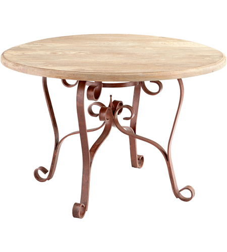 Cyan Design 07014 Victorian 48 inch Dark Rust And Light French Grey Table photo