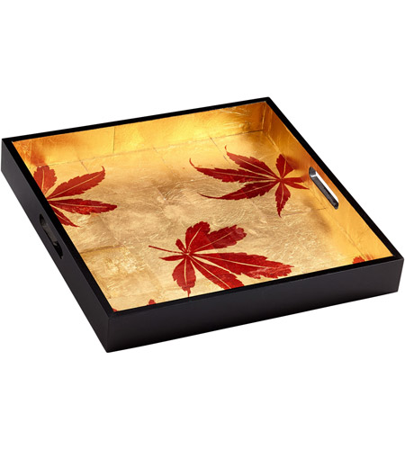Cyan Design 07231 Turn a New Black and Gold Tray photo