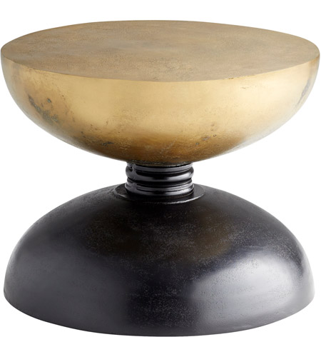 Cyan Design 11180 Perpetual 22 inch Noir and Gold Accent Table