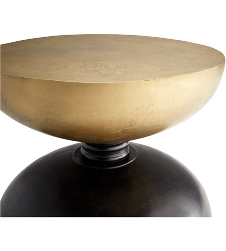 Cyan Design 11180 Perpetual 22 inch Noir and Gold Accent Table 11180_1.jpg