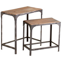 Cyan Design 04866 Winslow 26 X 25 inch Raw Iron And Natural Wood Nesting Tables photo thumbnail