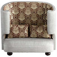 Cyan Design 05556 The Tunnel Of Love Grey and Patterned Fabric Chair photo thumbnail