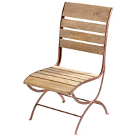 Cyan Design 07013 Victorian Dark Rust And Light French Grey Chair photo thumbnail