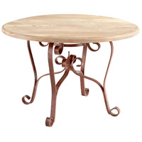 Cyan Design 07014 Victorian 48 inch Dark Rust And Light French Grey Table photo thumbnail