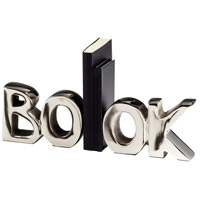 Cyan Design 08944 The Book 15 inch Nickel Bookends photo thumbnail