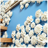 Cyan Design 09109 Blooming Parade Off White Glaze Wall Décor, Small alternative photo thumbnail