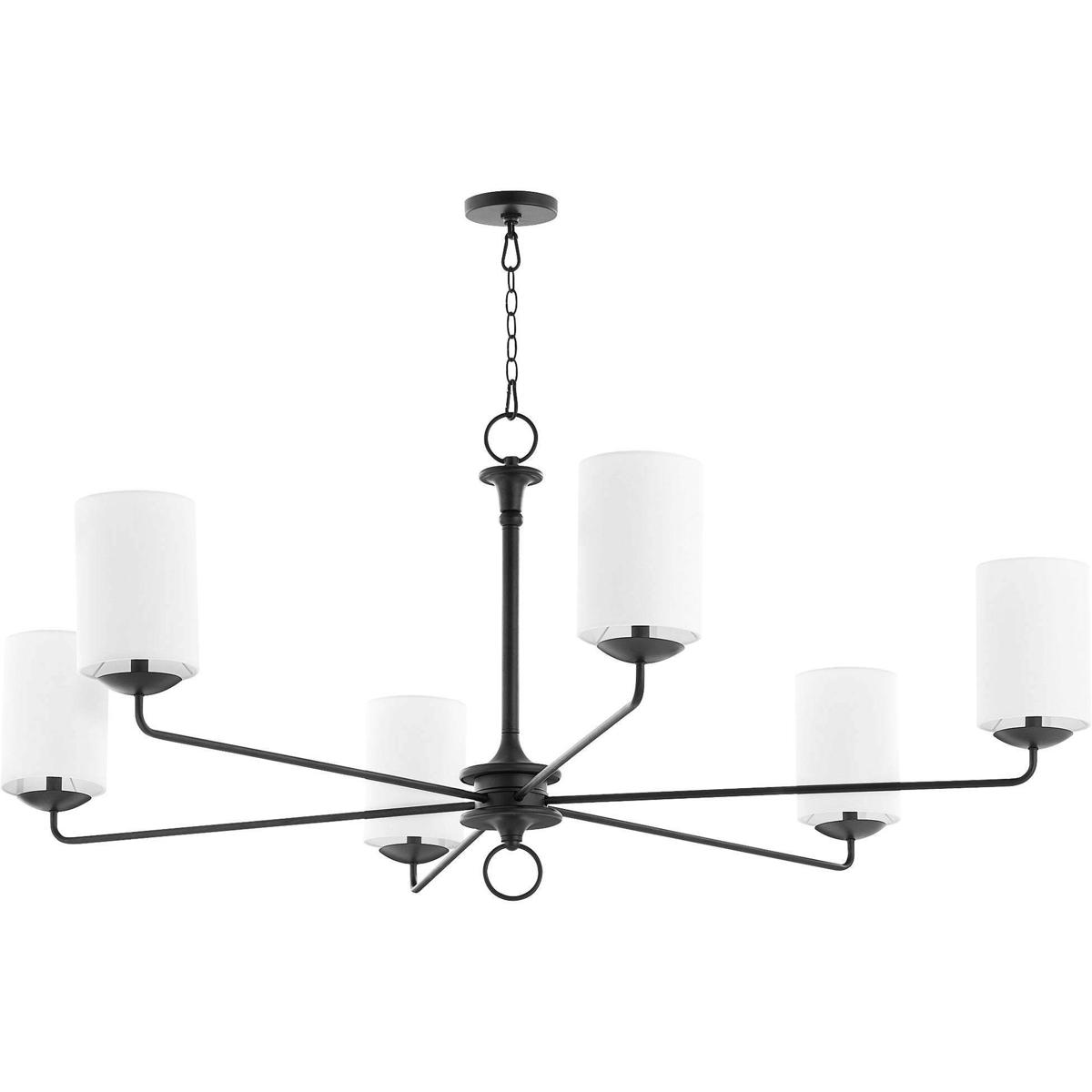 Cyan Design 11433 Ginevra 6 Light 62 inch Black Chandelier Ceiling Light