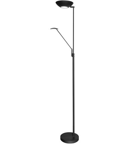 Dainolite 170LEDF-BK Mother & Son 72 inch 28 watt Black/Polished Chrome Floor Lamp Portable Light, Task photo