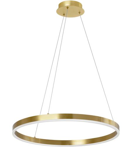 Dainolite CIR-2434C-AGB Circulo LED 24 inch Aged Brass Chandelier Ceiling Light photo