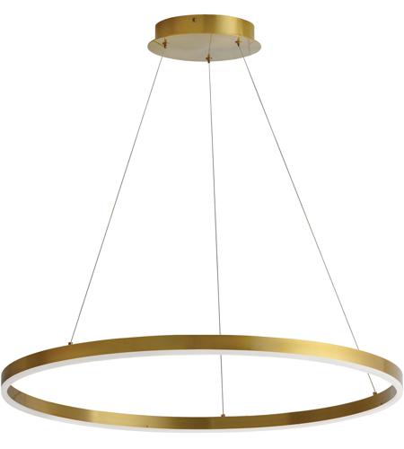 Dainolite CIR-3263C-AGB Circulo LED 32 inch Aged Brass Chandelier Ceiling Light photo