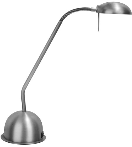 Dainolite DLHA730-SC Adjustable 19 inch 50 watt Satin Chrome Table Lamp Portable Light photo