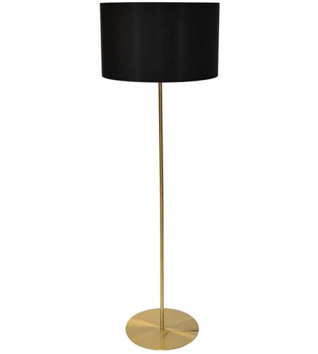 Dainolite MM221F-AGB-797 Drum 12 inch 60 watt Aged Brass Floor Lamp Portable Light photo