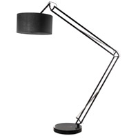 Dainolite 303F-BK Adjustable 75 inch 40 watt Black/Black Floor Lamp Portable Light, Decorative photo thumbnail