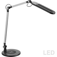 Dainolite DLA-3010LEDT-BK Delta 20 inch 10 watt Black/Brushed Aluminum Table Lamp Portable Light, Task photo thumbnail