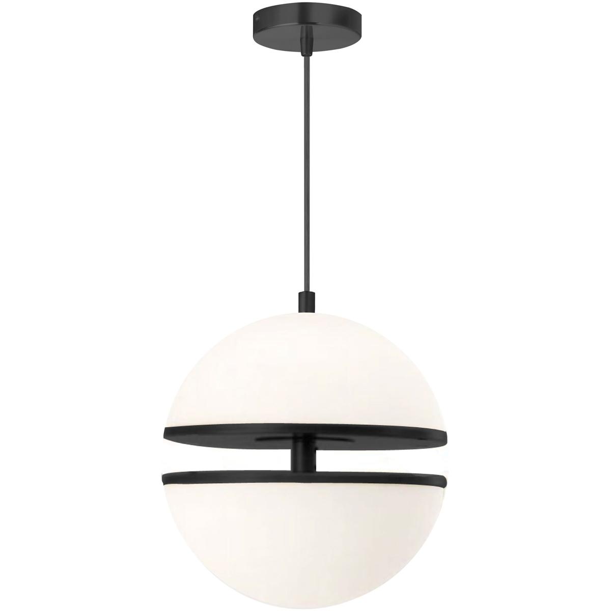 Dainolite AMC1330LEDPMB Atomic LED 12 inch Matte Black Pendant Ceiling Light