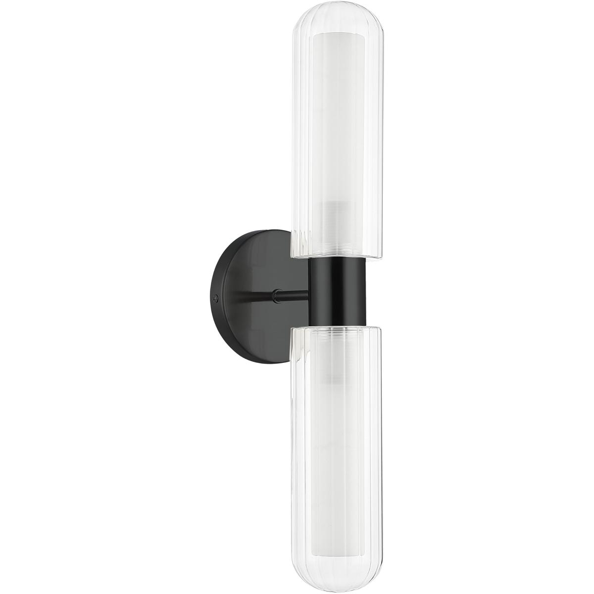 Dainolite BBA-192W-MB Balbina Wall Sconce Wall Light in Matte Black