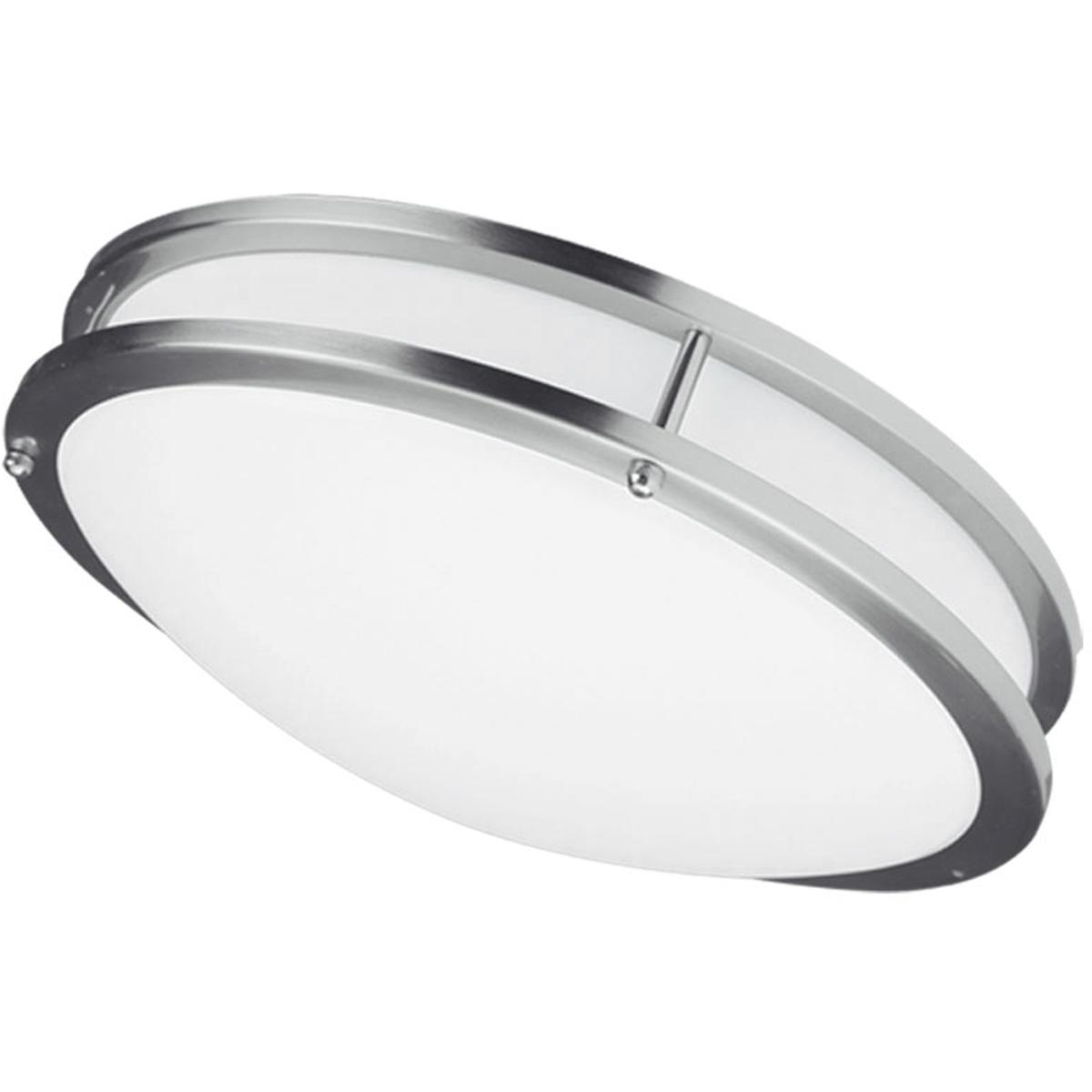 Dainolite CFLED-C1626-SC Transitional LED 16 inch Satin Chrome Flush Mount Ceiling Light
