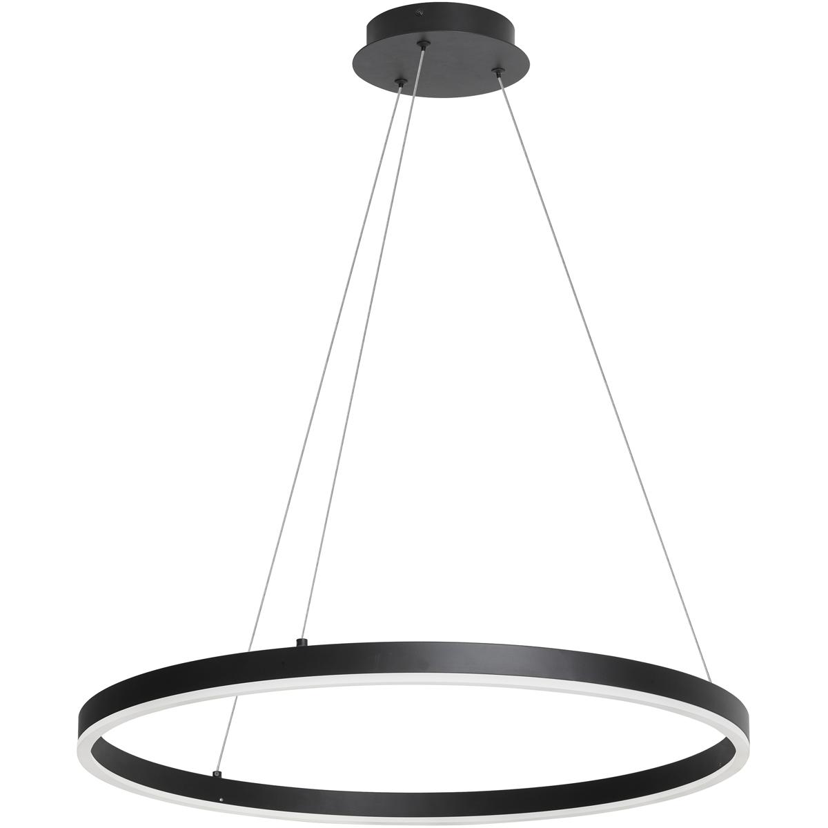 Dainolite Circulo 24 Inch LED Large Pendant Circulo - CIR-2434C-MB - Modern Contemporary