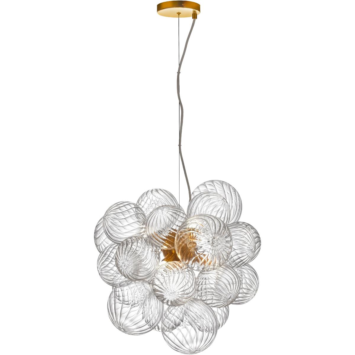 Dainolite CLZ-206P-AGB Charlize 6 Light 20 inch Aged Brass Single Drop Pendant Ceiling Light