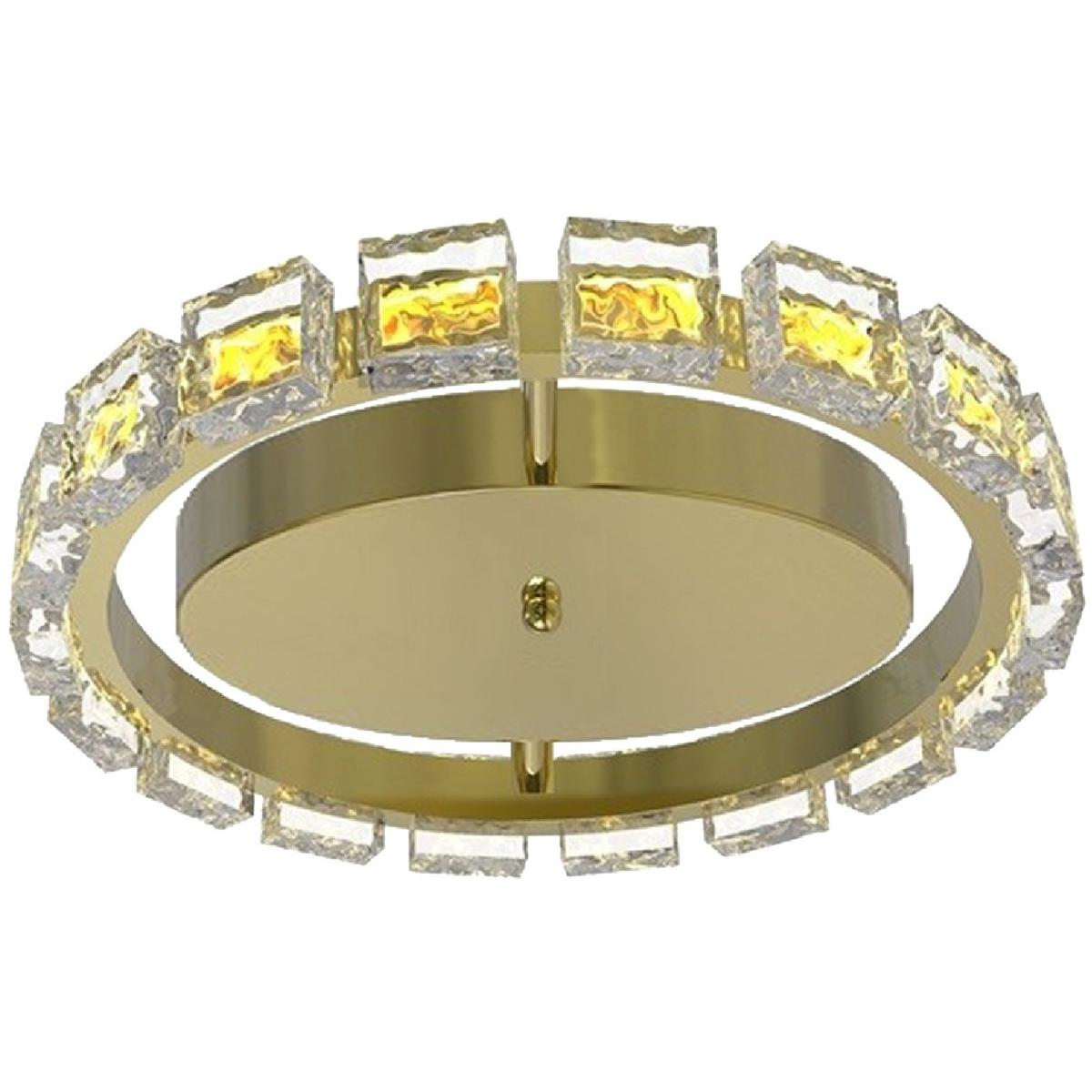 Dainolite CMA-1616LEDFH-AGB Camila LED 16 inch Aged Brass Flush Mount Ceiling Light