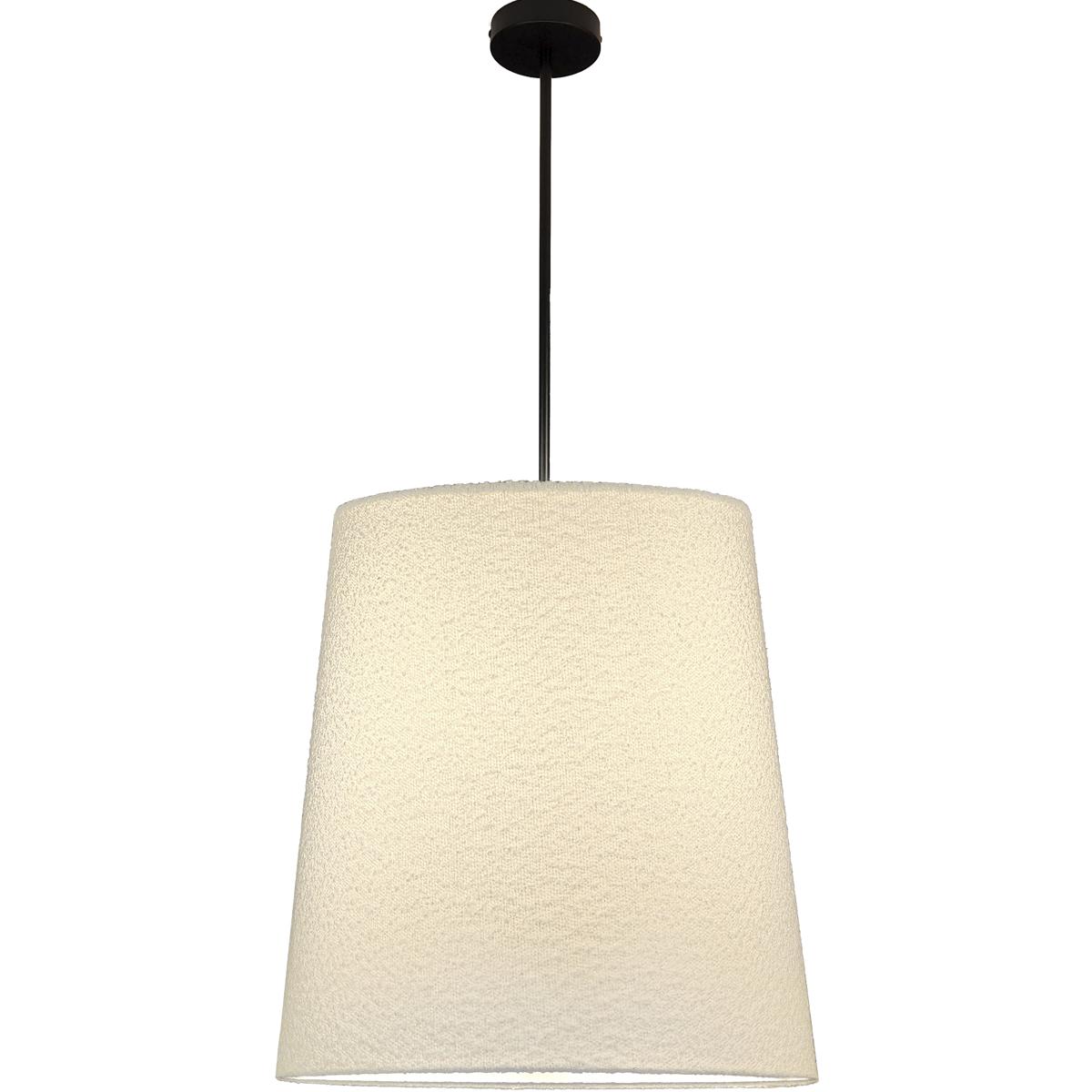 Dainolite DAL-201P-MB Dalia 1 Light 20 inch Matte Black Pendant Ceiling Light