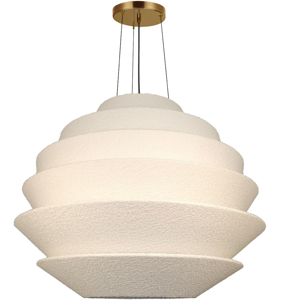 Dainolite DAL-3224P-AGB Dalia 9 Light 32 inch Aged Brass Pendant Ceiling Light