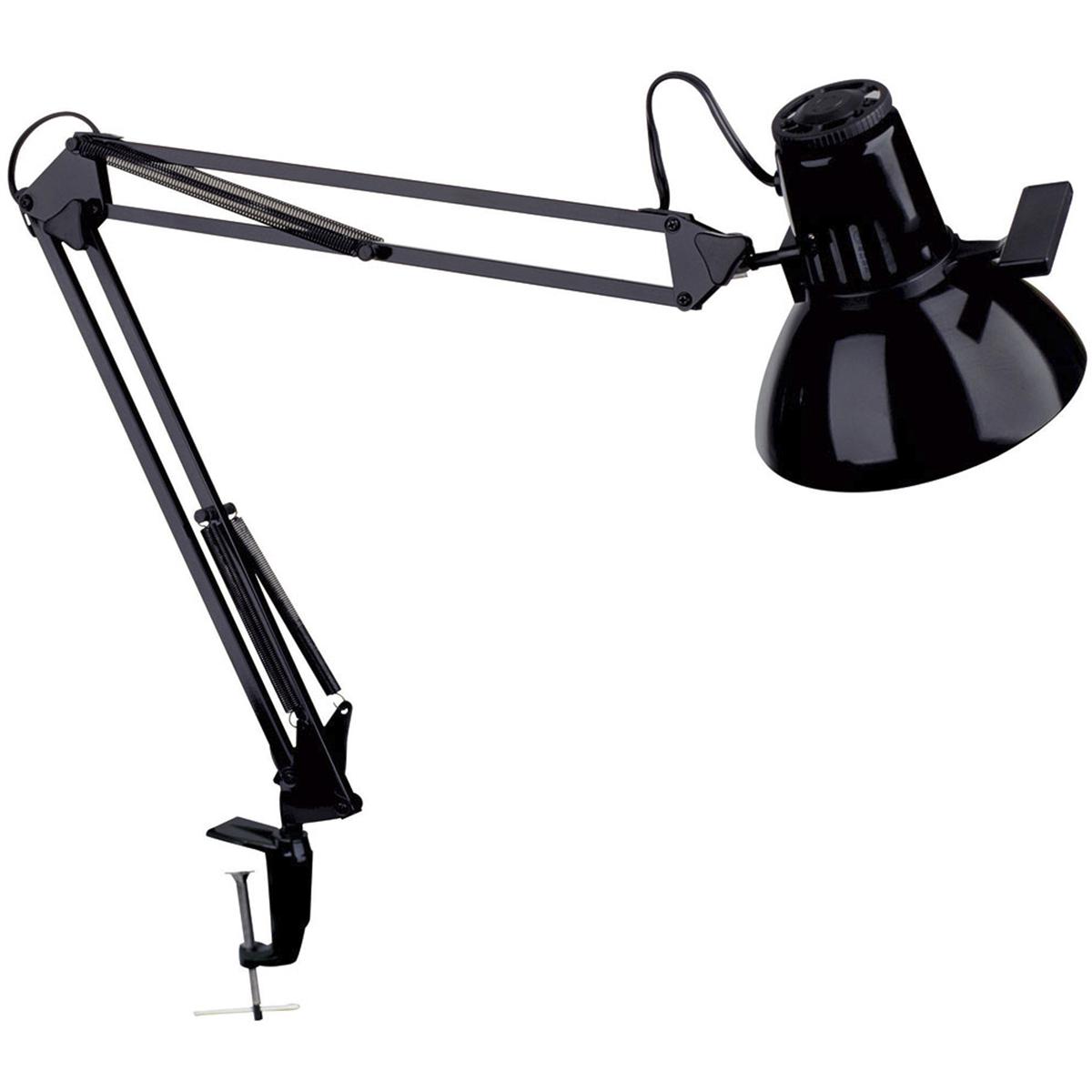 Dainolite MAGNUS-I-BK Modern 36 inch 100.00 watt Black Task Table Lamp Portable Light, Spring Balanced Arms