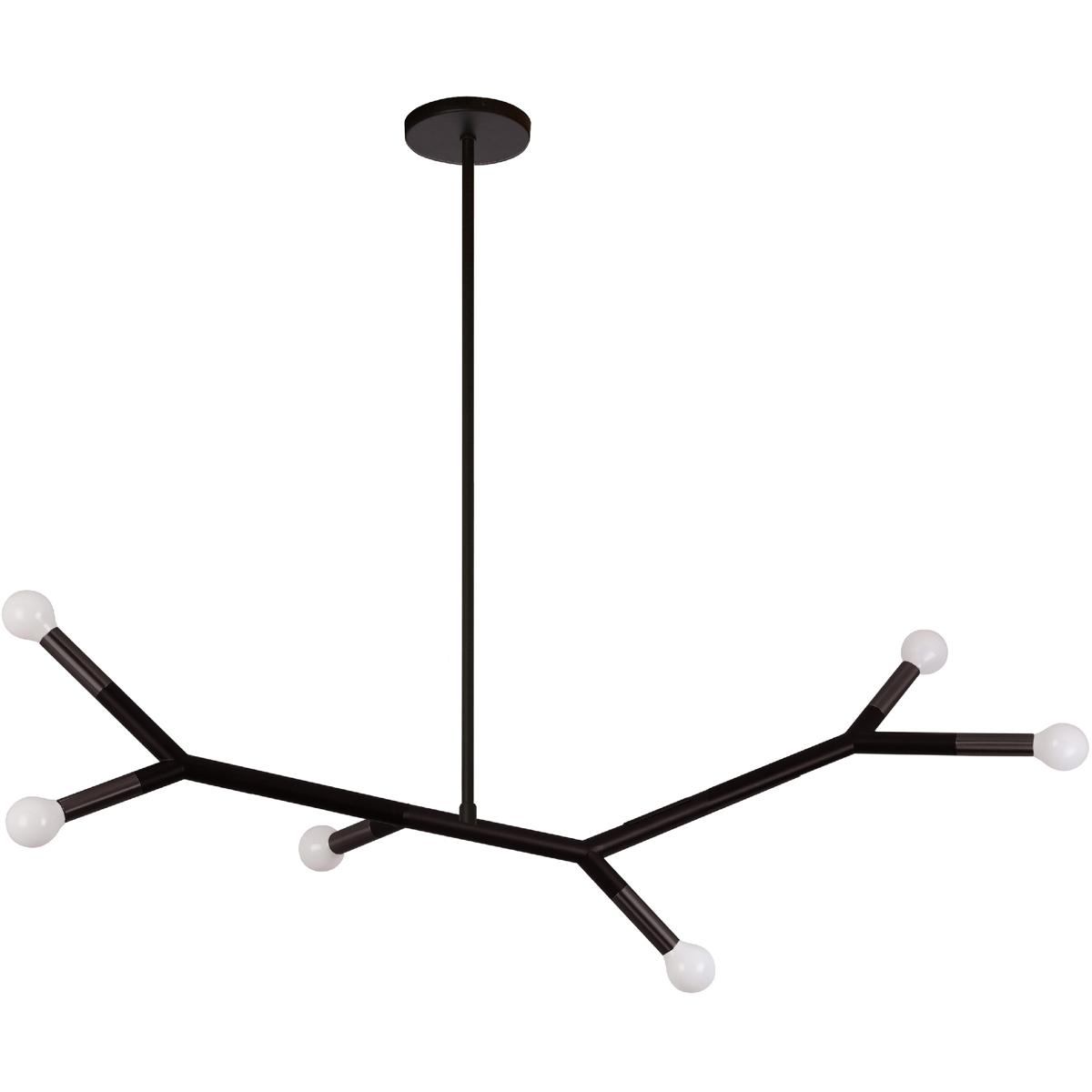 Dainolite MOR-396HP-MB Morgan LED 39.25 inch Matte Black Horizontal Pendant Ceiling Light