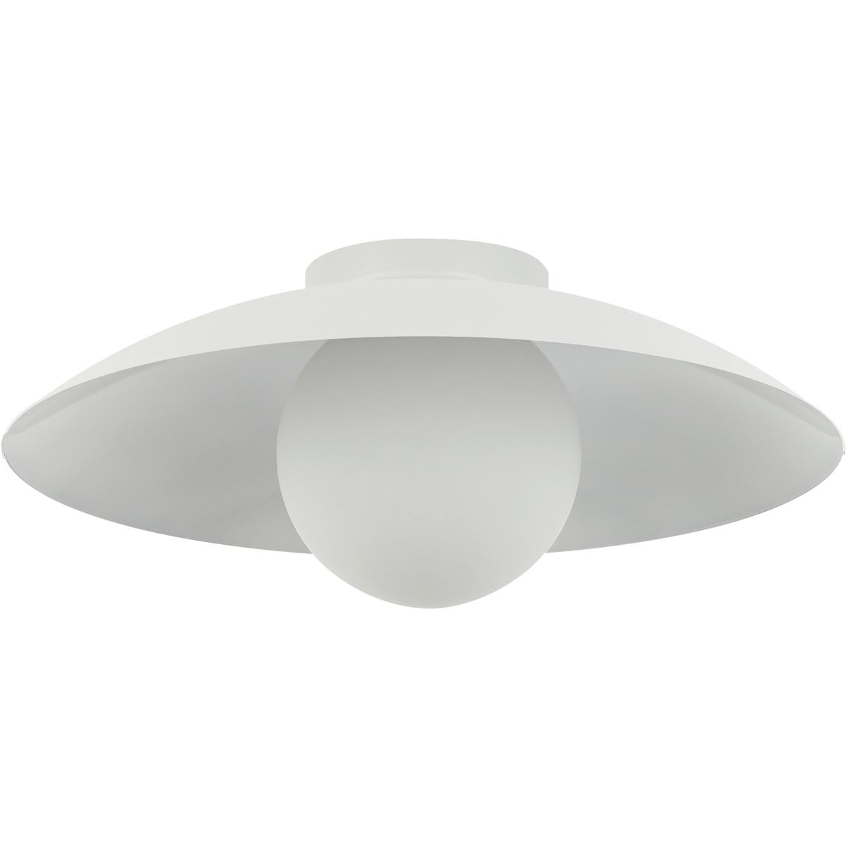 Dainolite OLV-151FH-MW Olivia 1 Light 15.75 inch Matte White Flush Mount Ceiling Light