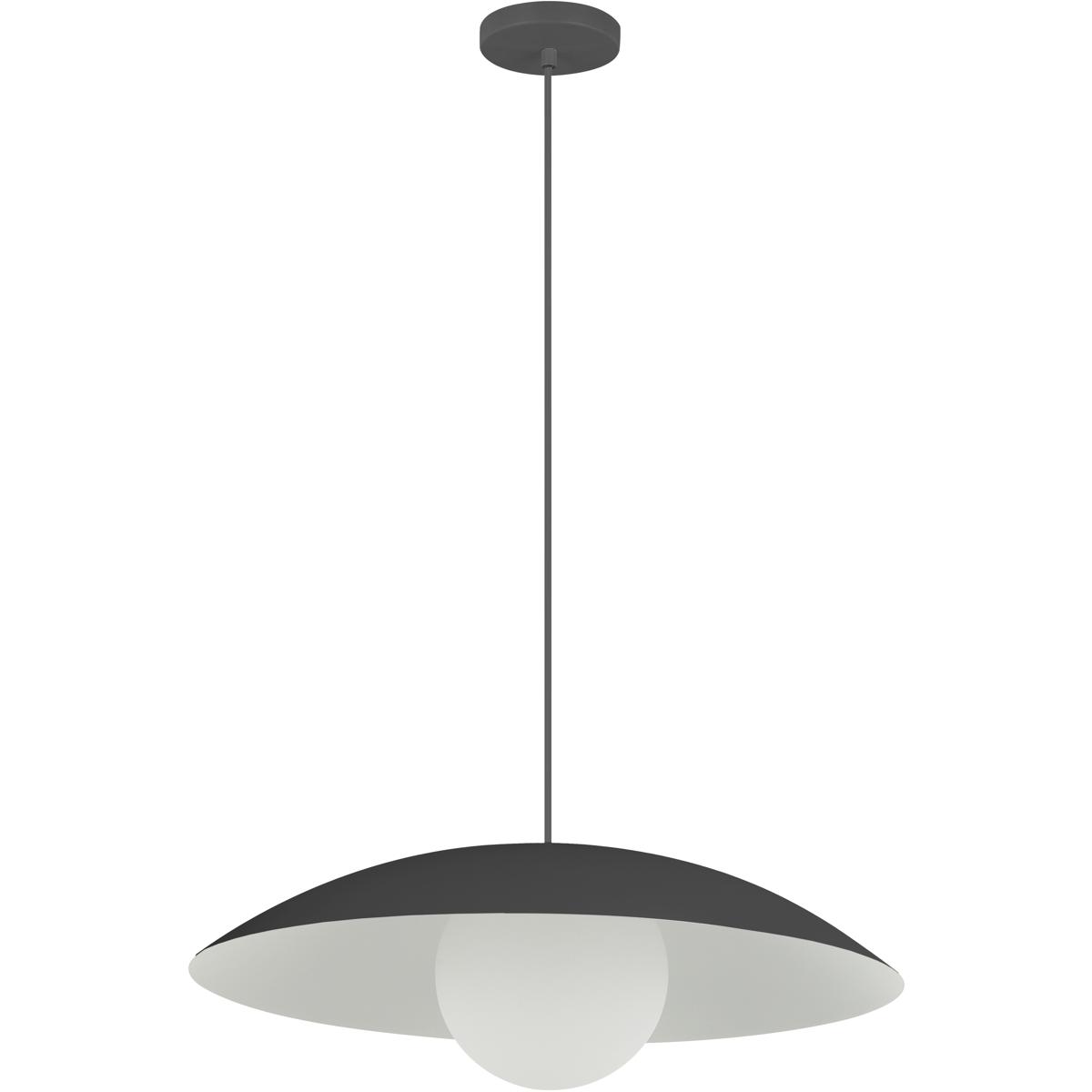 Dainolite OLV-151P-MB Olivia 1 Light 15.75 inch Matte Black Pendant Ceiling Light