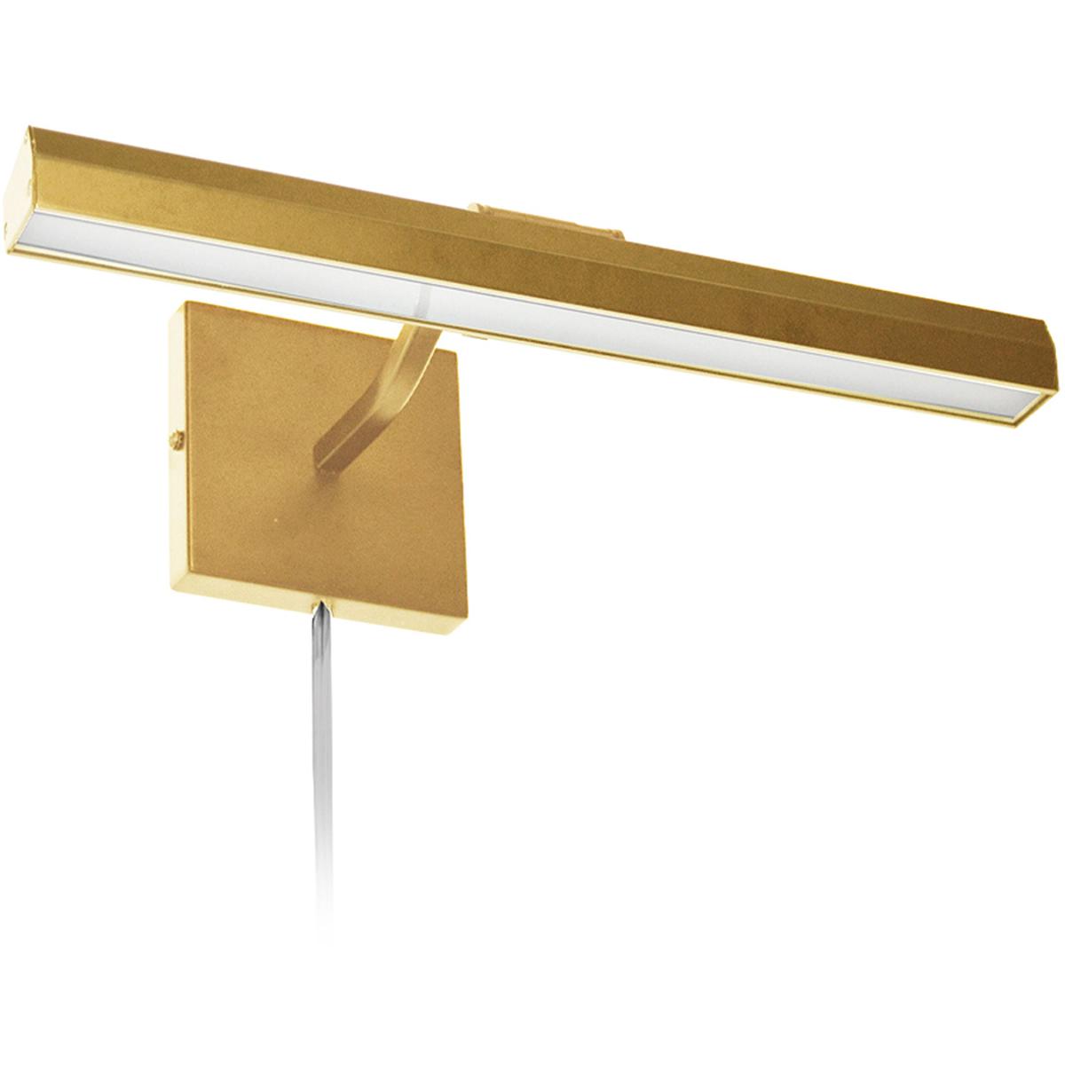 Dainolite PIC222-16LED-AGB Leonardo 20 watt 16.25 inch Aged Brass Picture Light Wall Light