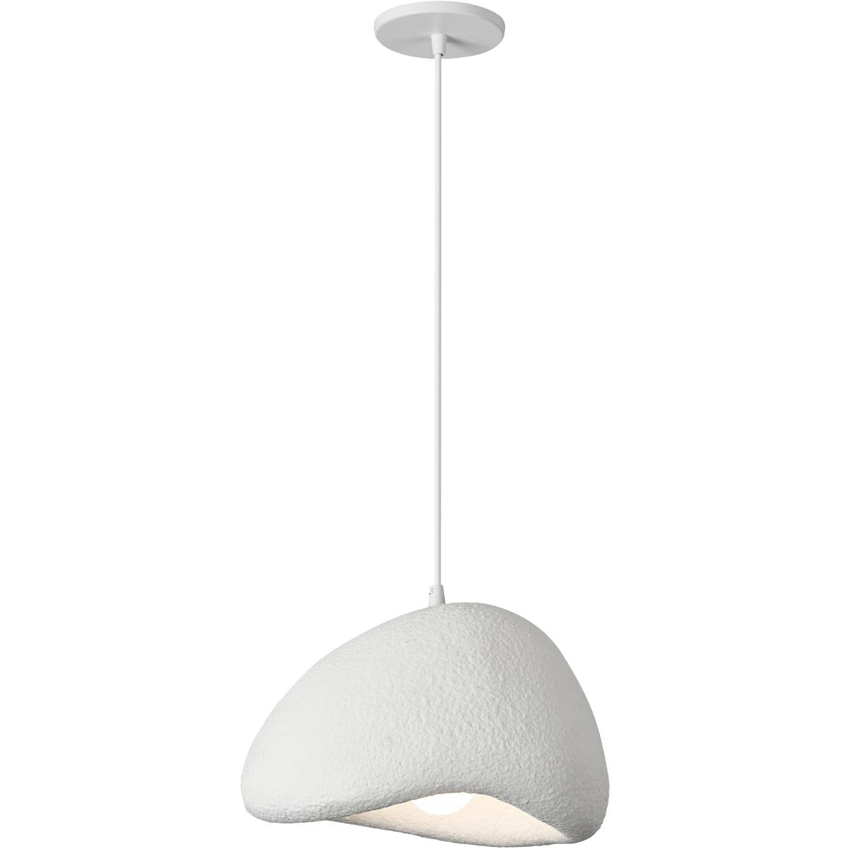 Dainolite PLR-151P-MW Pilar LED 15.75 inch Matte White Pendant Ceiling Light