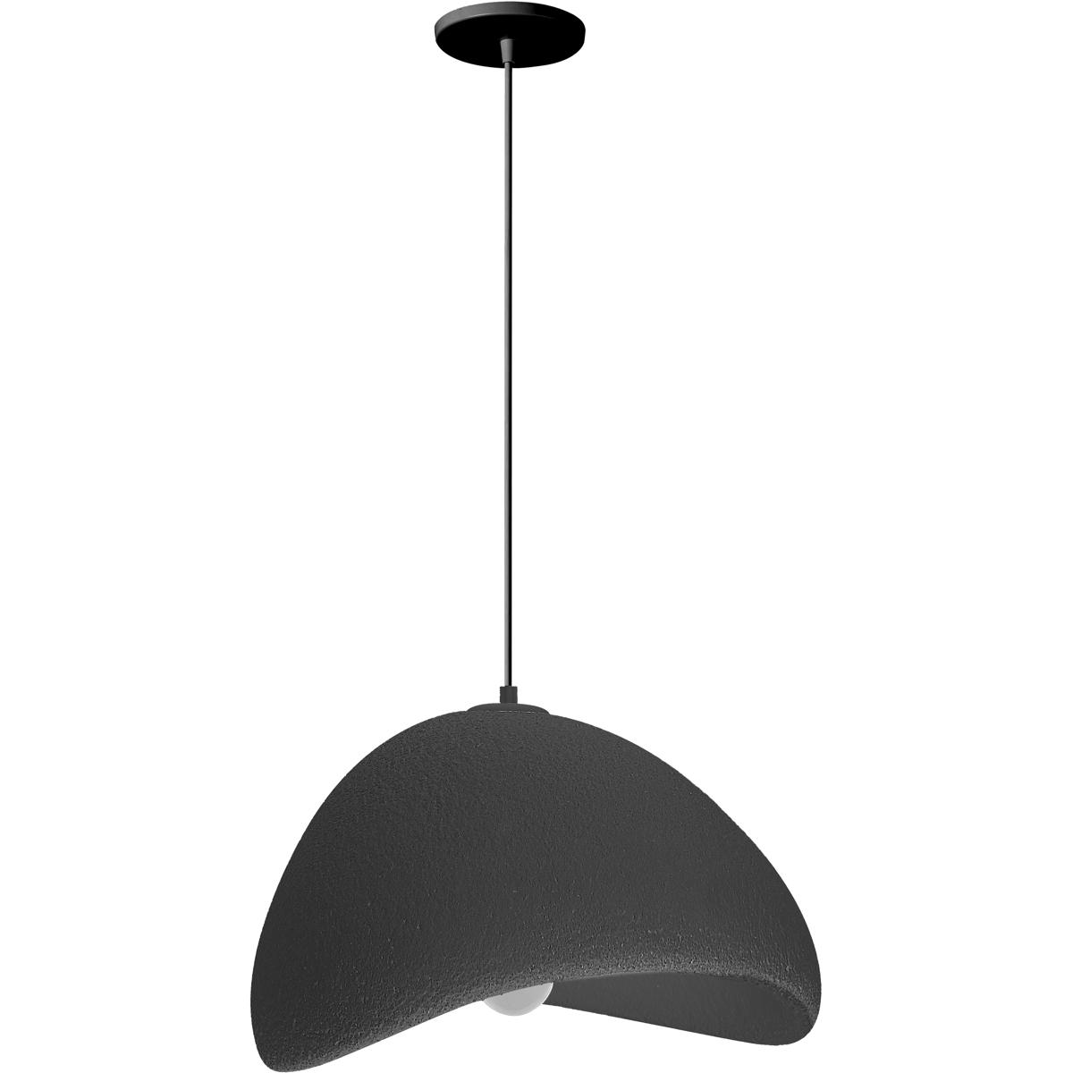 Dainolite PLR-191P-MB Pilar 1 Light 19.75 inch Matte Black Pendant Ceiling Light