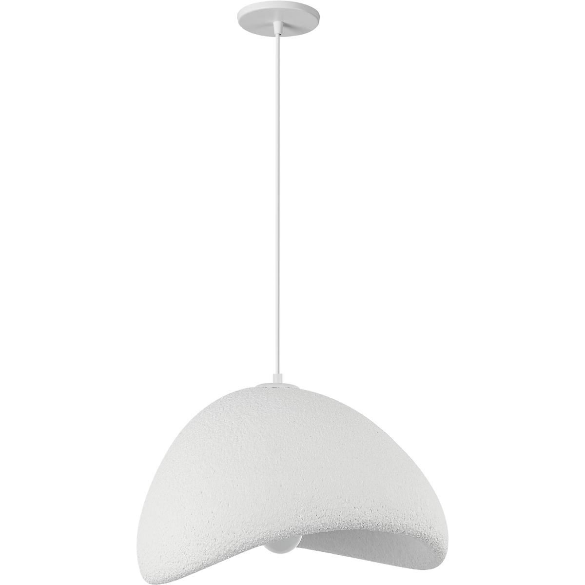 Dainolite PLR-191P-MW Pilar LED 19.75 inch Matte White Pendant Ceiling Light