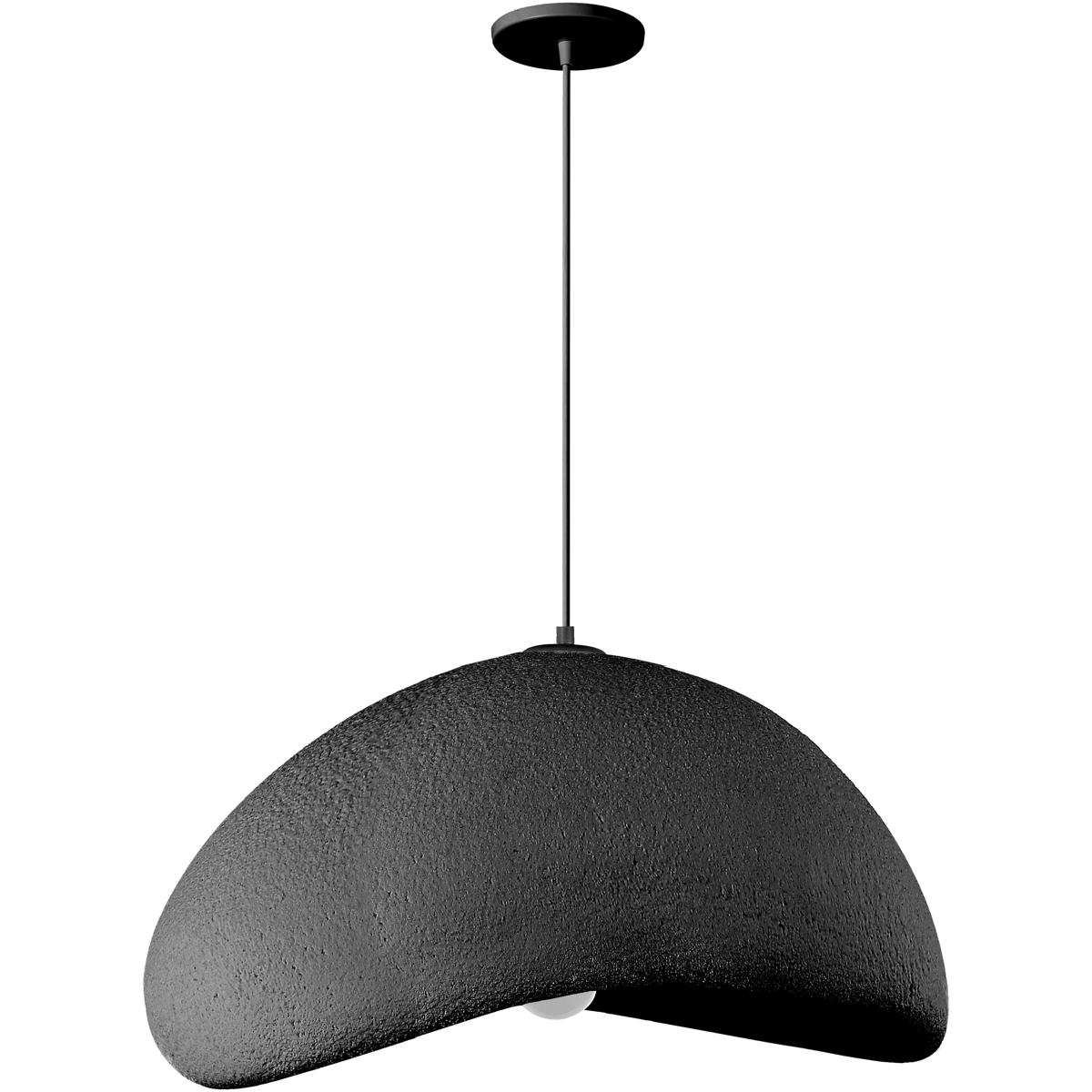 Dainolite PLR-231P-MB Pilar 1 Light 23.75 inch Matte Black Pendant Ceiling Light
