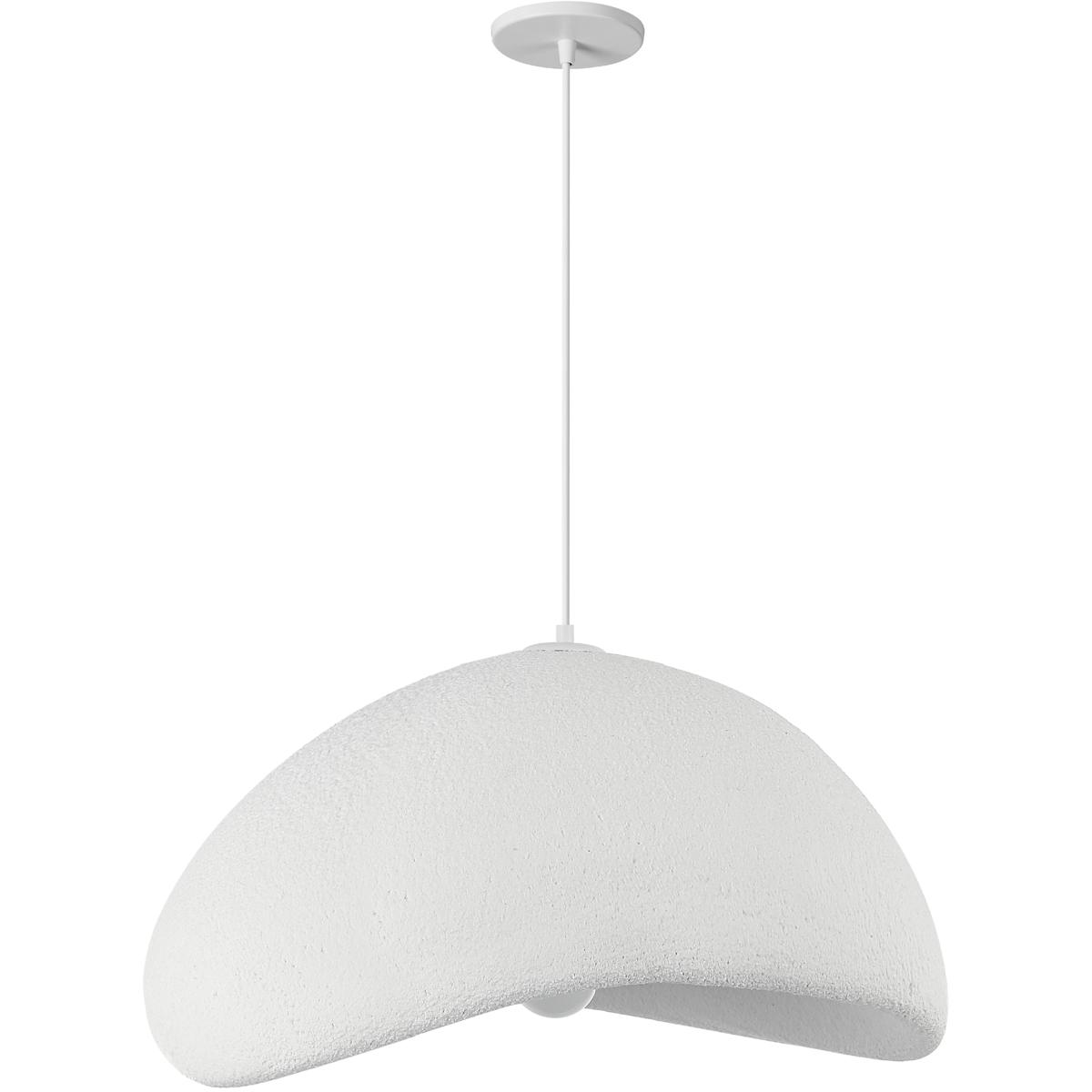 Dainolite PLR-231P-MW Pilar LED 23.75 inch Matte White Pendant Ceiling Light