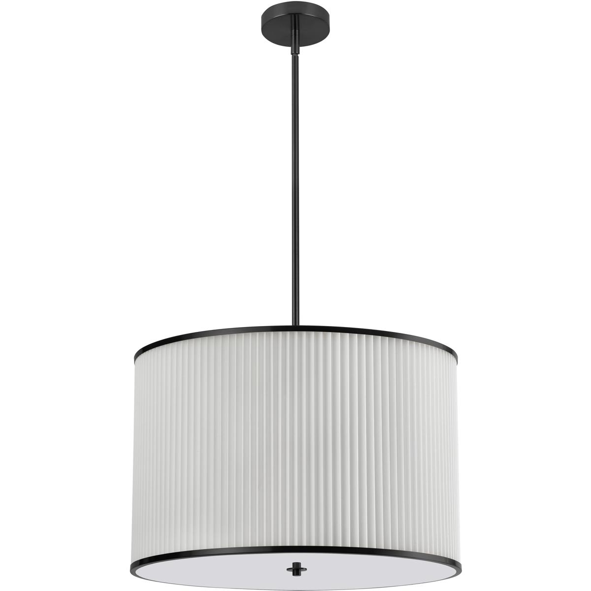 Dainolite PRD-243P-MB Prudy 4 Light 24 inch Matte Black Pendant Ceiling Light