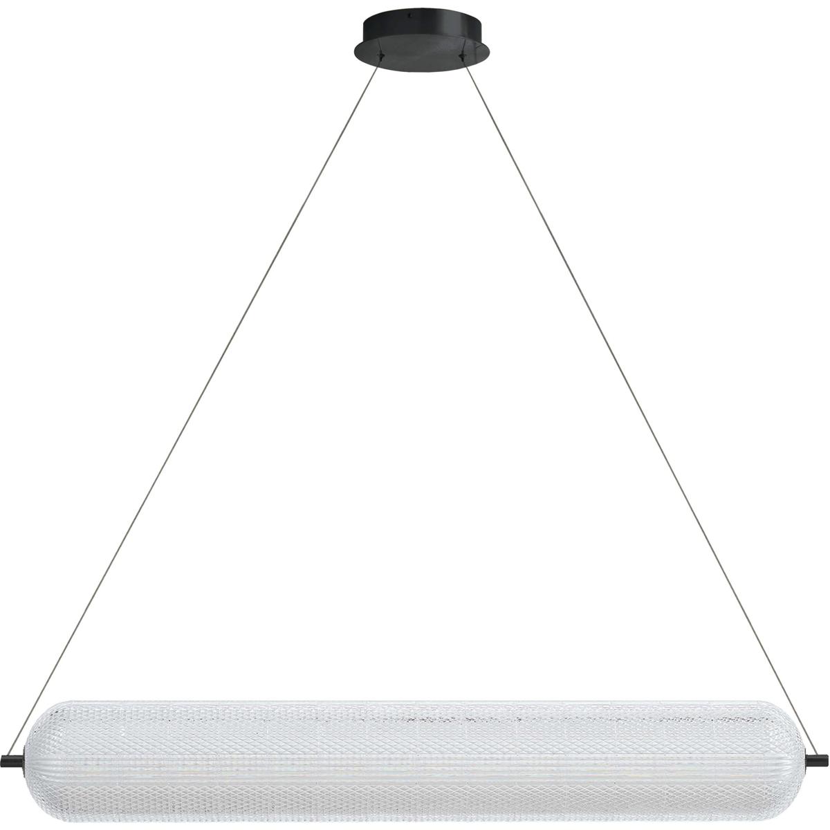 Dainolite PRI-4236LEDHP-MB Peri LED 42 inch Matte Black Horizontal Pendant Ceiling Light