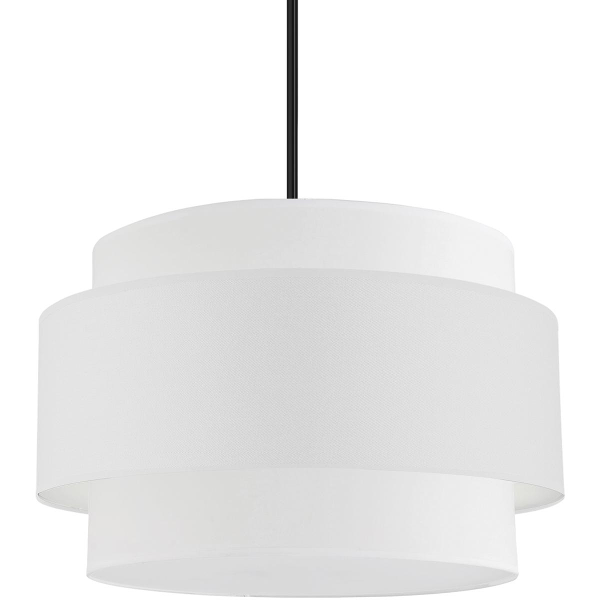 Dainolite PYA-224C-MB-WH Priya 4 Light 22 inch Matte Black with White Chandelier Ceiling Light