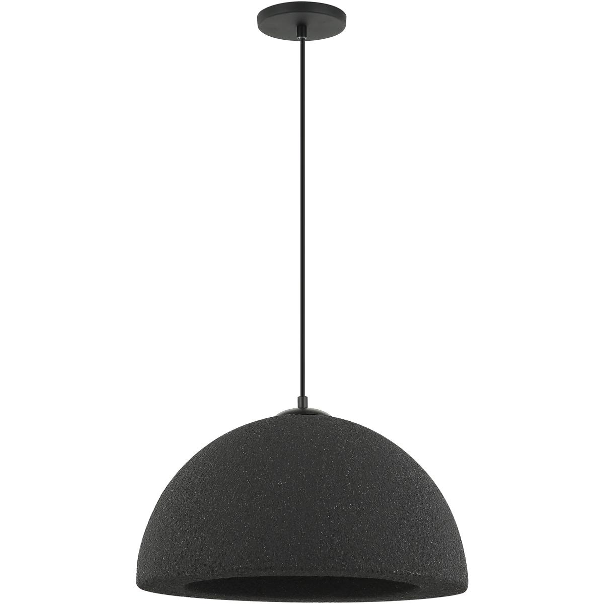 Dainolite REE-161P-MB Reese 1 Light 16 inch Matte Black Pendant Ceiling Light