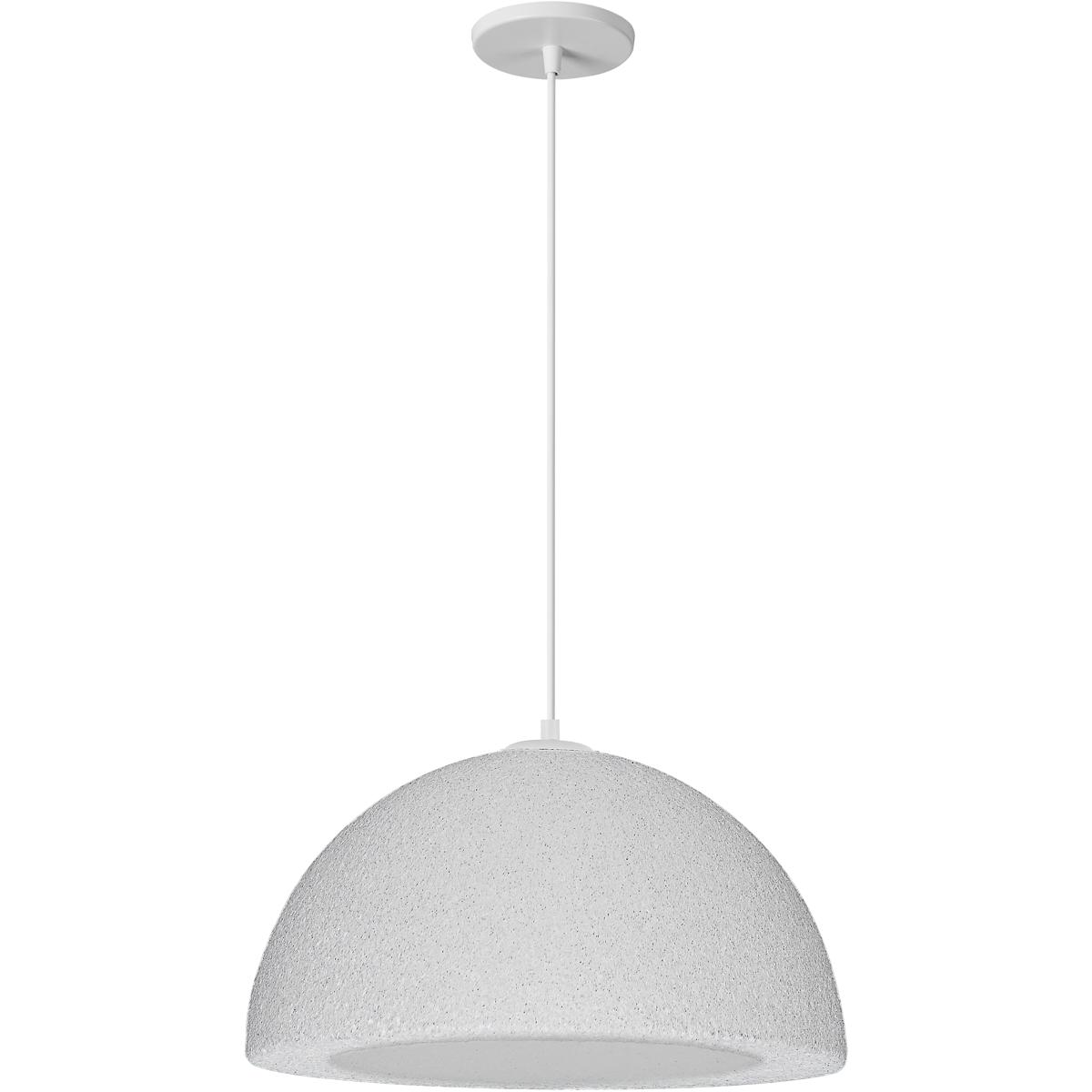 Dainolite REE-161P-MW Reese 1 Light 16 inch Matte White Pendant Ceiling Light