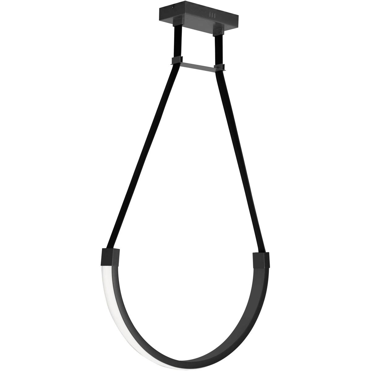 Dainolite REG-241LEDP-MB Regan LED 24 inch Matte Black Pendant Ceiling Light