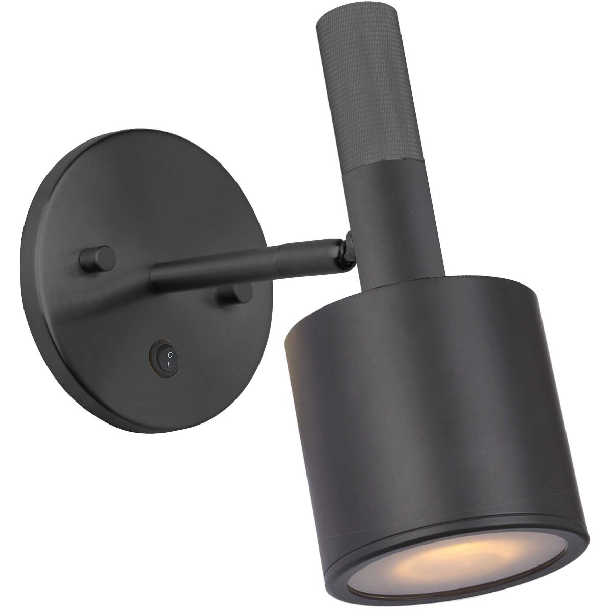 Dainolite RHS-1W-MB Rhoswen 1 Light 4.75 inch Matte Black Wallchiere Wall Light