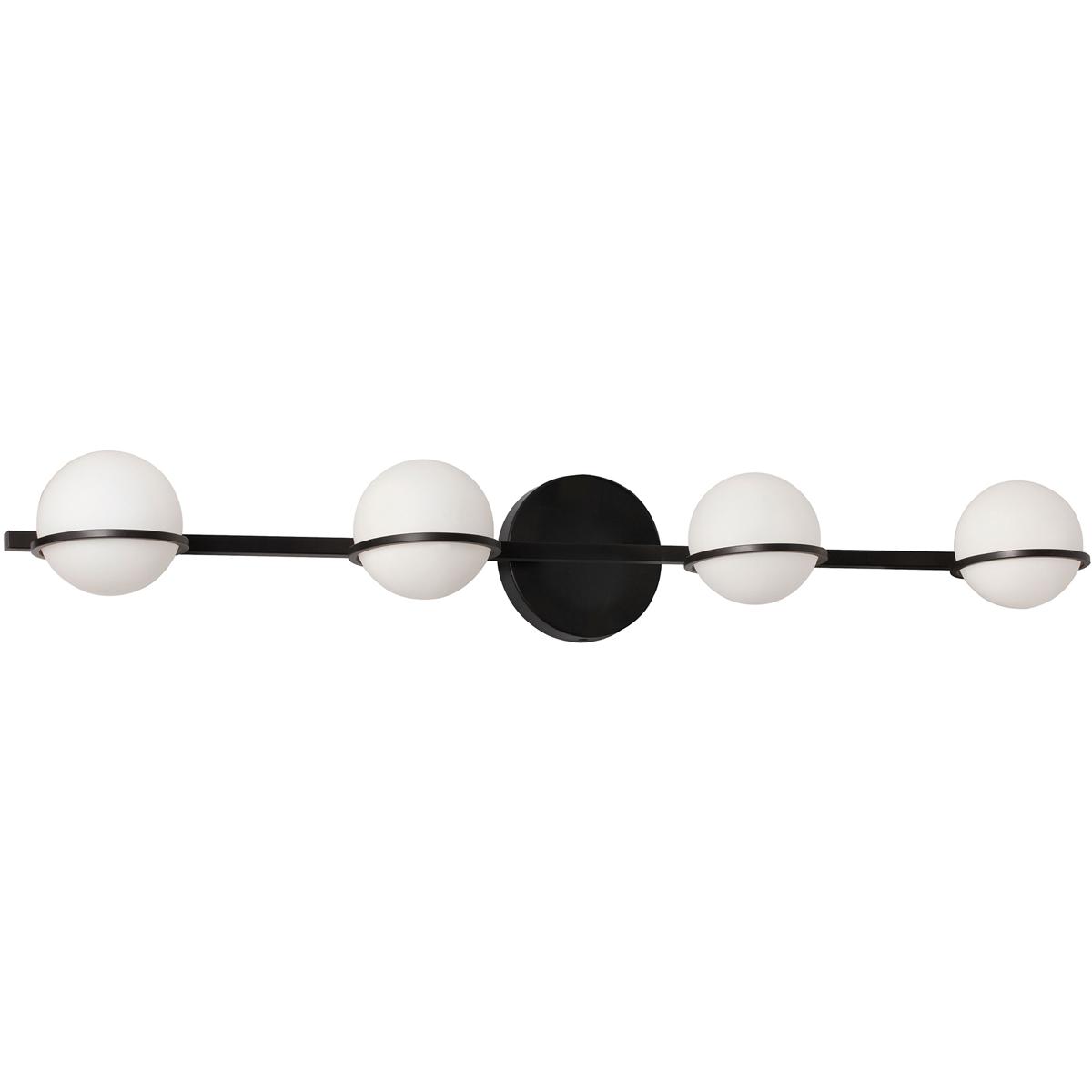 Dainolite SOF-324W-MB Sofia 4 Light 32 inch Matte Black Vanity Light Wall Light