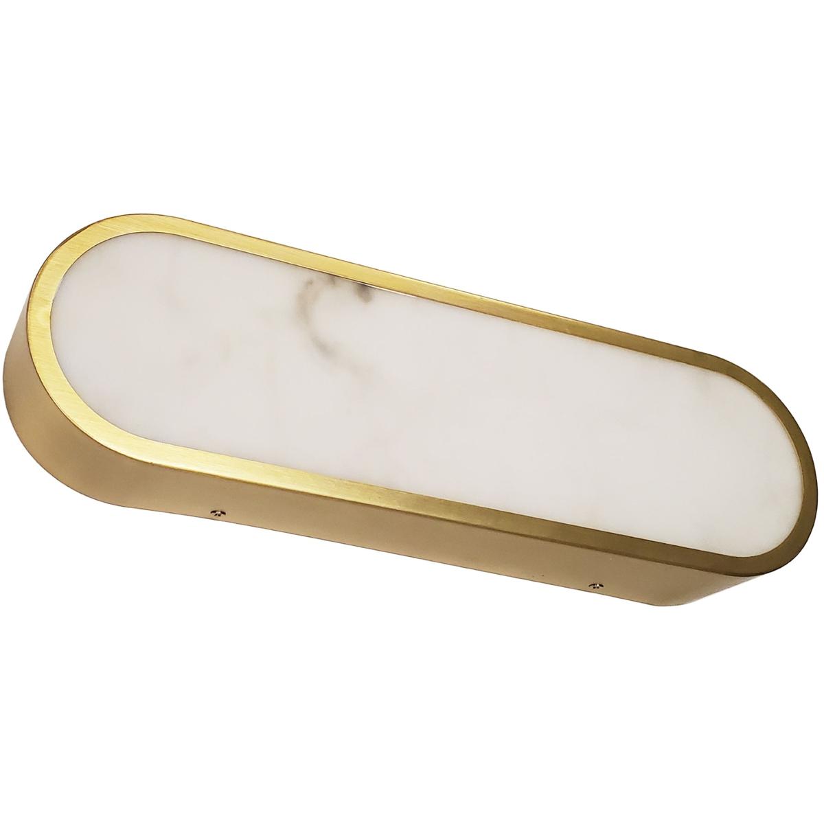 Dainolite WSH-1620LEDW-AGB Walsh Wall Sconce Wall Light in Aged Brass