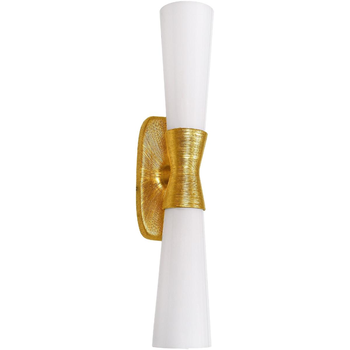 Dainolite WTY-192W-GLD Whitney Wall Sconce Wall Light in Gold