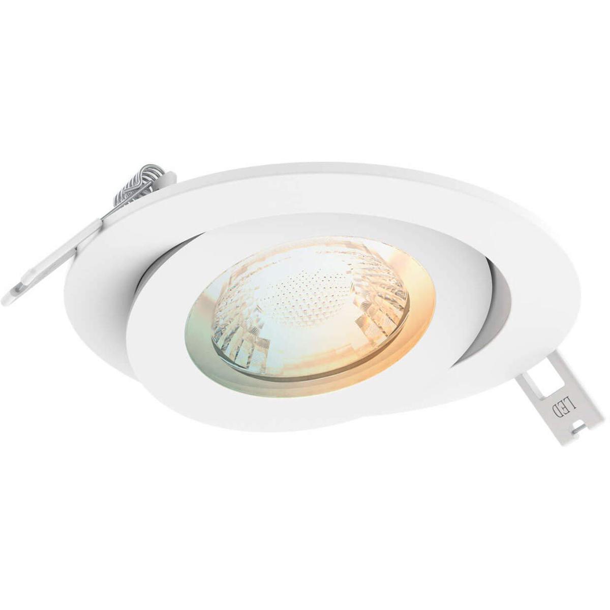 DALS Lighting DCP-FGM4-WH Pivot White Directional Recessed Light
