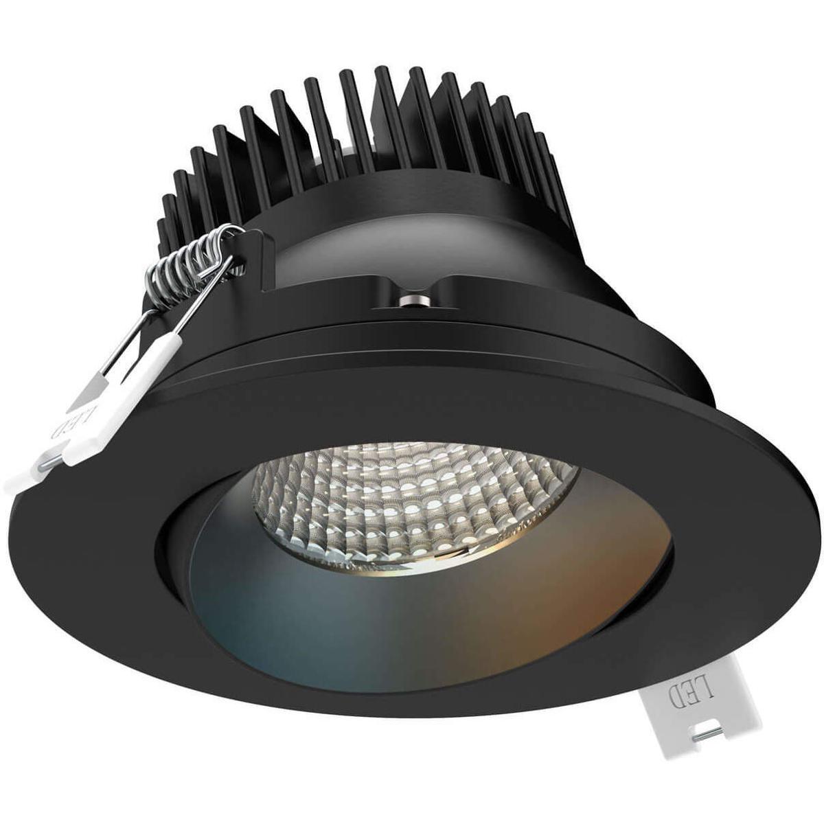 DALS Lighting DCPGBR35BK Revolve Pro Matt Black Recessed Light