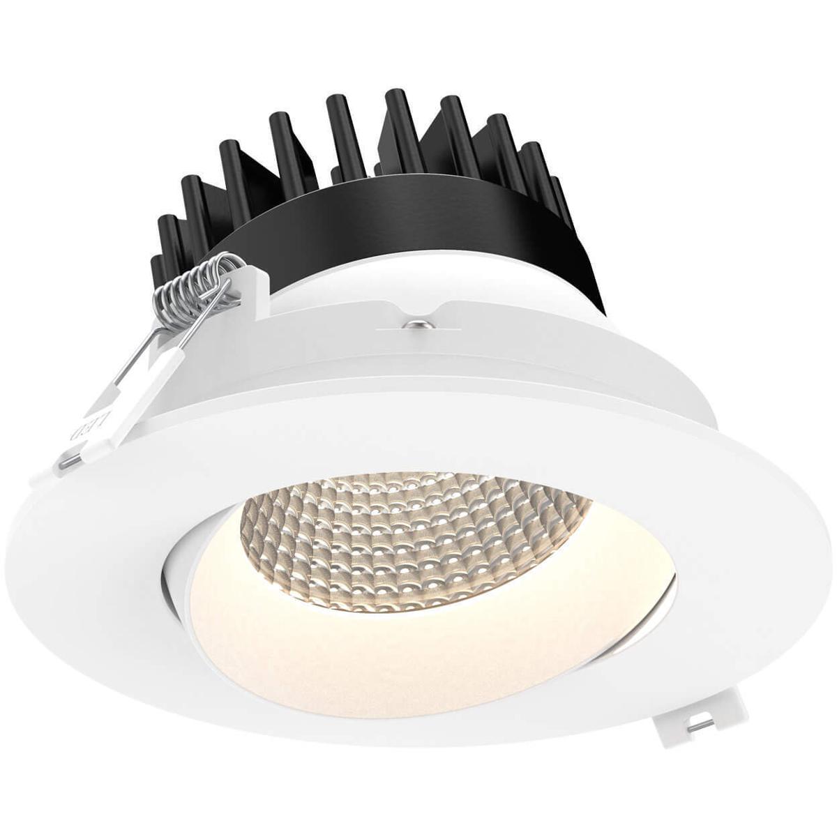 DALS Lighting GBR04DWWH Revolve White Directional Recessed Light