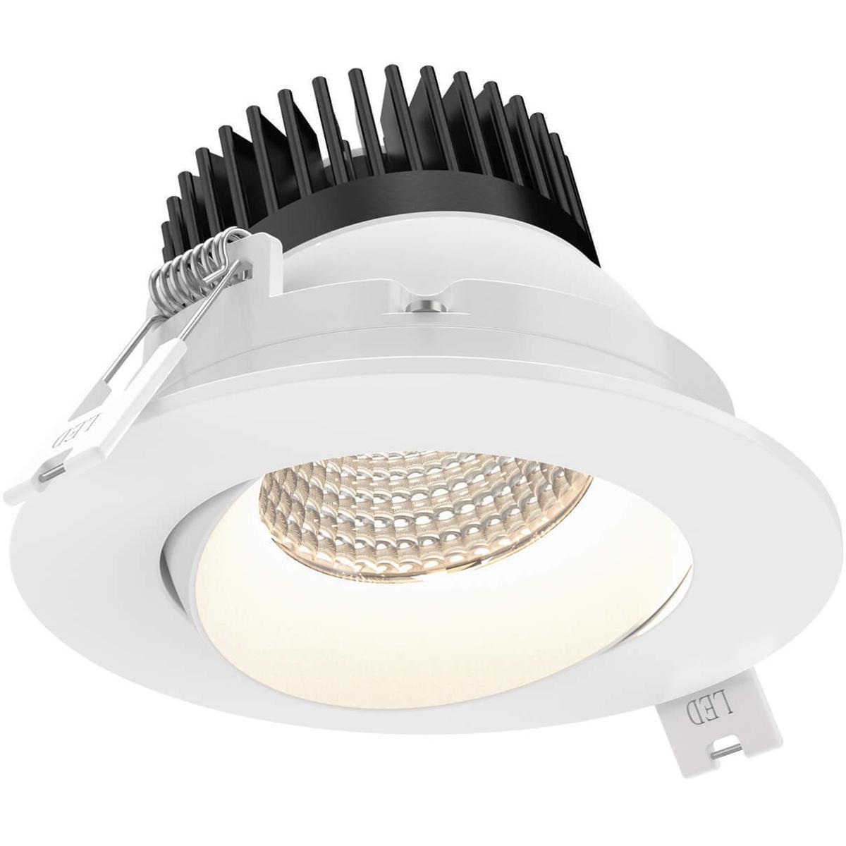 DALS Lighting GBR35DWWH Revolve White Directional Recessed Light